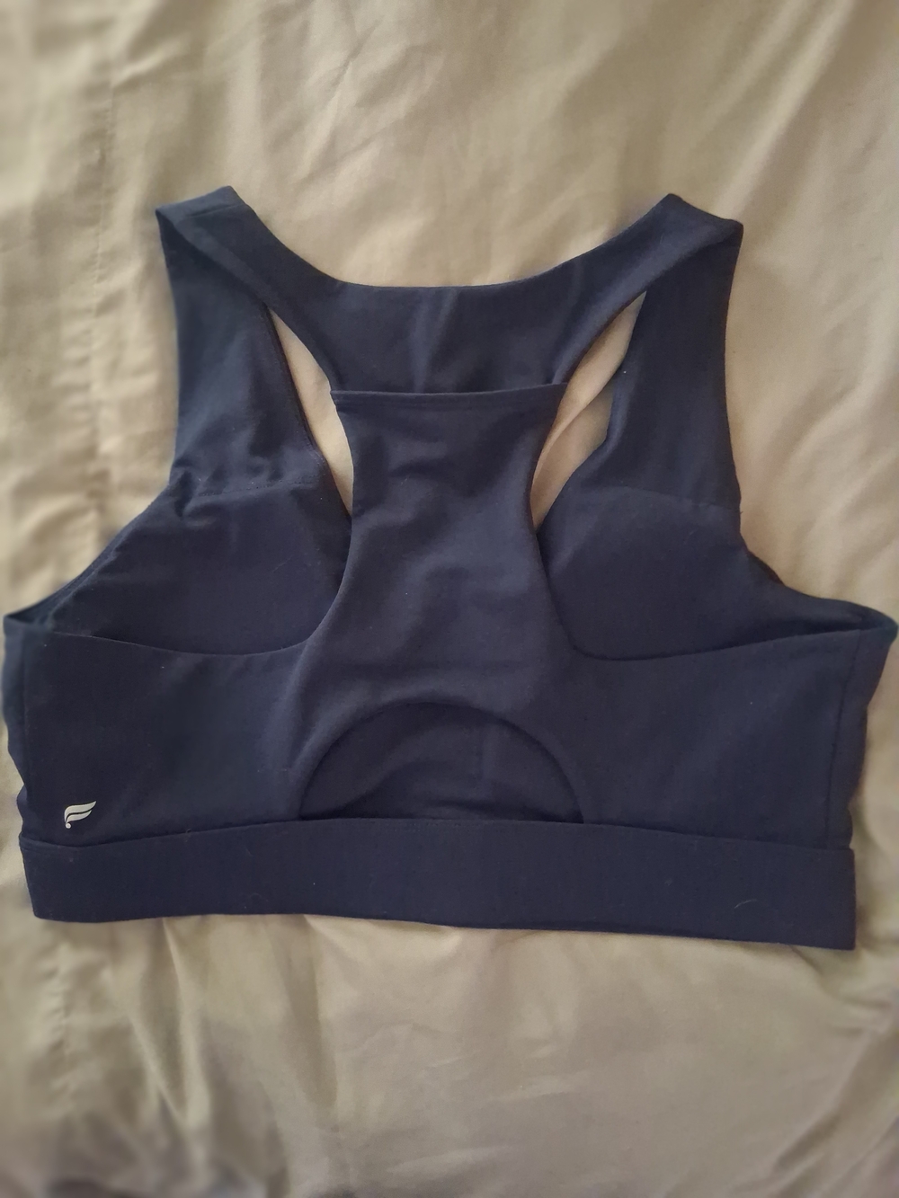 Fabletics Navy Racerback Sports Bra - Picture 2 of 4